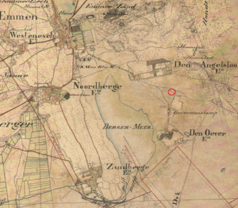 Topografische militaire kaart uit 1830-1850